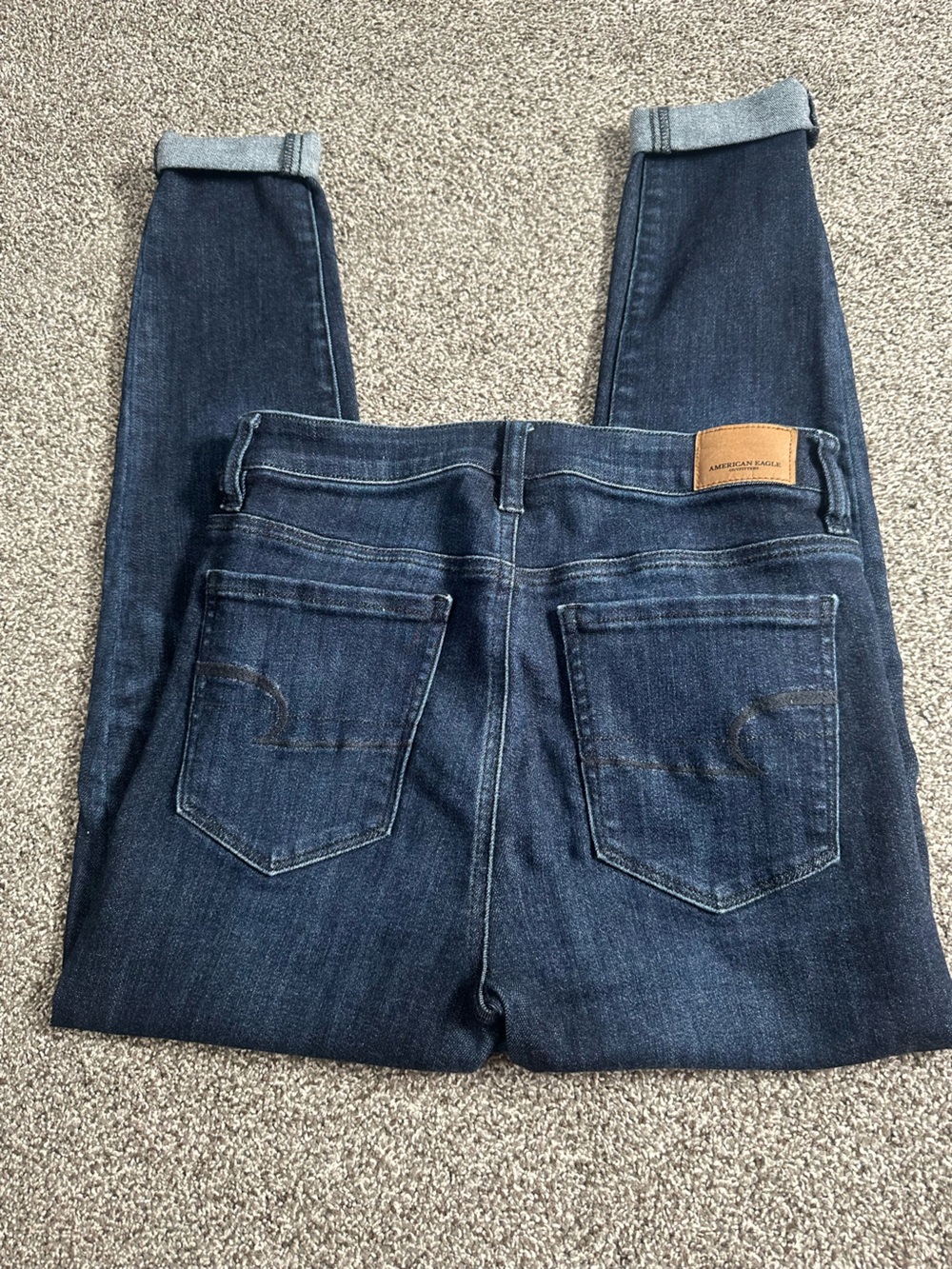 American Eagle Outfitters Dark Indigo Boyfriend Jeans - Picture 5 of 5